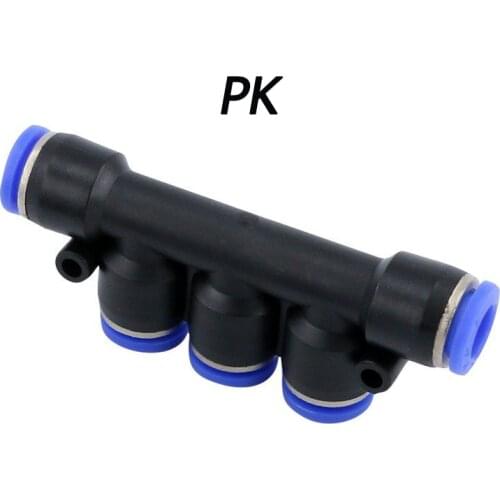 PK-4 PK-6 PK-8 PK-10 PK-12Pneumatic Fitting Quick Fittings Connector Hose Tube PushOD 4MM 6MM 8MM 10MM 12MM