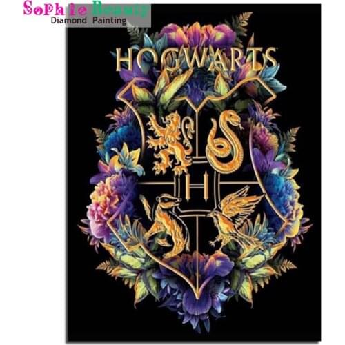 Full 5D DIY Diamond Painting Cross Stitch Cartoon Harry Diamond Embroidery Patterns Snake Diamond Mosaic Needlework Gift 060913