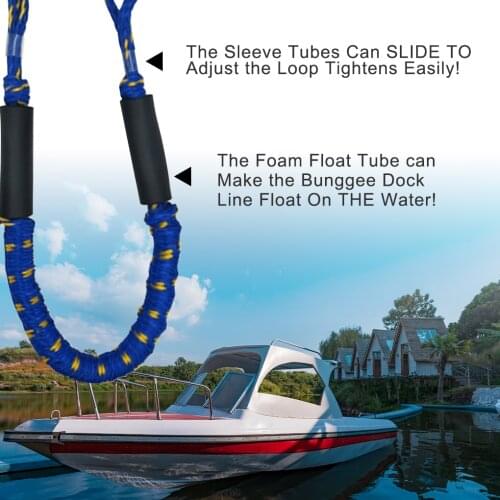 Dock Rope Boat Mooring Cord 4 to 5.5 Feet Elastic Dock Line Kayak Jet Boat Accessory 2021 new