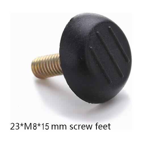 23*M8*15 feet pad, pre-embredded nut tube insert end adjustable feet leg end pad plug Screw-in Furniture Cabinet Table Levelling