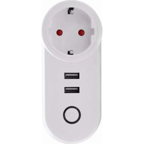 Smart Socket Plug Tuya Monitor USB Wireless Remote Timer Swich Voice Control Sharing EU UK US with Alexa Smart Home