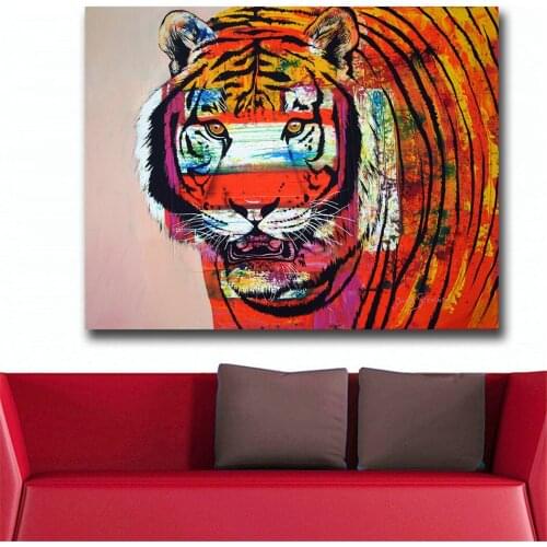 Wxkoil Graffiti Art Burning-bright-eyes Wall Art Canvas Painting For Living Room Home Decor Oil Painting Wall Art Picture