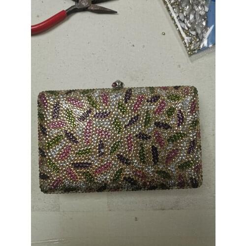 Women Diamond High Quality Birthday Colorful Evening Bag Lady Party Dinner Crystal Handbag Wedding Bridal Female Clutch Wallets