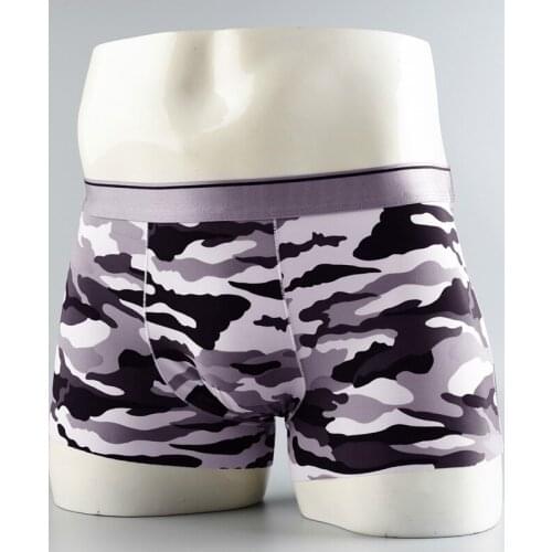 Sexy Men Boxer Soft ice Silk Underwear Male Comfortable Solid Panties Underpants Cueca Boxershorts Homme U Convex Pouch for Gay