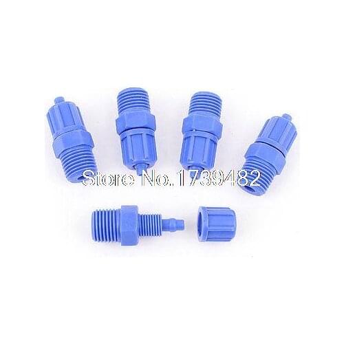 5Pcs 1/4BSP Male Pneumatic Quick Fitting Hose Pipe Connector Coupler 6mm OD