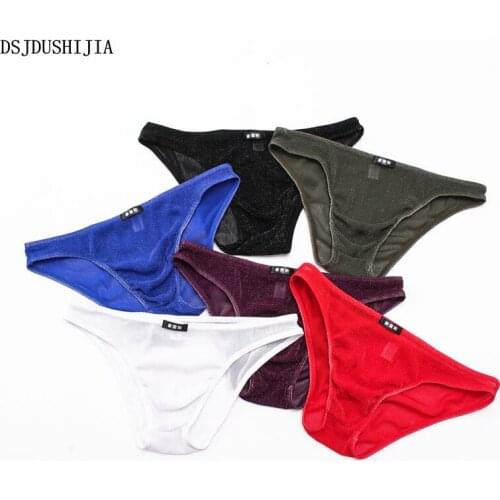 6Pcs/Lot Men Underwear Sexy Mesh Shiny Briefs Fetish Gays Penis Pouch Jockstrap Briefs Sexy Low Waist Underwear Summer Panties