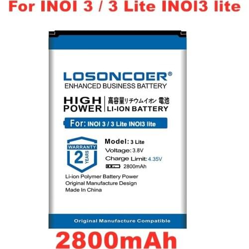 Latest Production Battery 2800mAh For INOI 3 / 3 Lite INOI3 lite New Arrivals High Capacity 0 Cycle cell phone Batteries