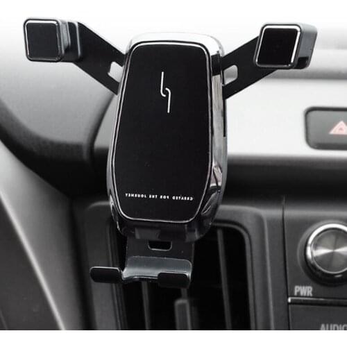 Car phone holder for Toyota RAV4 2014 2015 2016 2017 2018 car dedicated Mobile Phone bracket gravity GPS wireless charging stand