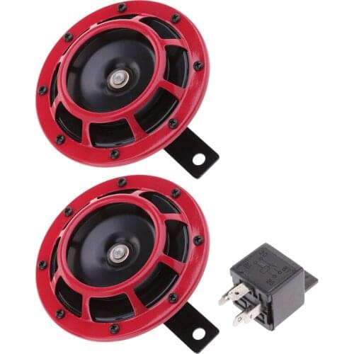 Car High Low Dual Tone Air Horn Trumpet With Relay Super Loud 12V 118dB