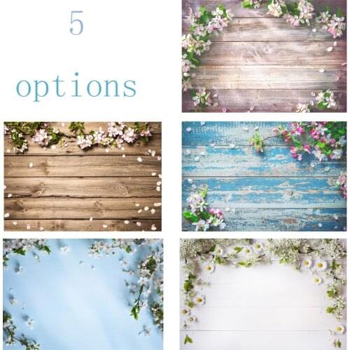 BEIPOTO Wood Board Flower Petal Birthday Photocall Photography backdrop Pet Doll Food Cake Photo background vinyl Photo Studio