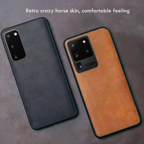 Crazy Horse Pattern Genuine Leather Case For Samsung A51 Note 20 S20 Ultra S20 Plus A71 A30 A50 A70 Note 10 Plus S20 A10 Coques