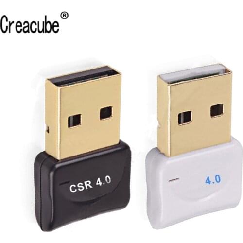 Creacube Mini Bluetooth 4.0 USB Adapter Bluetooth Dongle Wireless Receiver Transfer for Laptop PC Desktop