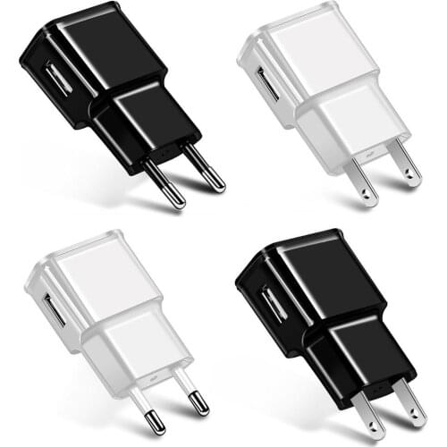 Travel Portable EU/US Plug 5V Single USB Phone Charger Power Adapter for Android