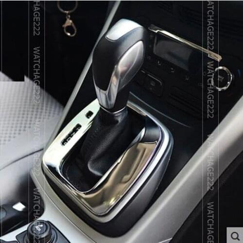 Chrome Shift Gear Panel Trim Cover Surround Garnish Fit For 13- FORD ESCAPE KUGA