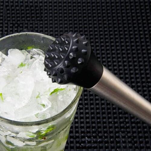 Cocktail Muddler Stainless Steel Multipurpose Mojito Muddler Drink Muddler