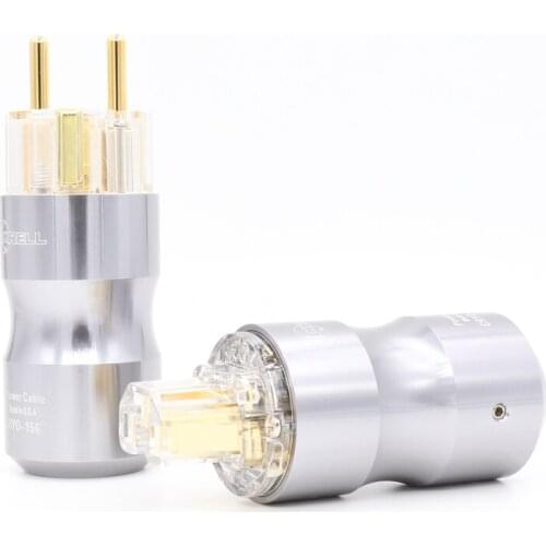 High quality one pair Krell power EU Schuko version, 24k gold plated with audio power wire