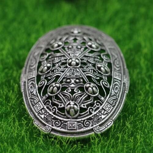 LANGHONG 1pcs Legendry Nordic Viking Brooch Amulet fibula Brooches Sweden Scandinavian Viking brosch jewelry Talisman
