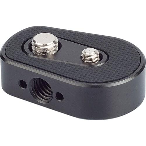 Bottom Threaded Mounting Plate Expansion Module Adapter With 1/4” and 3/8” Screw Arri Locating Holes for DJI Ronin S Gimbal