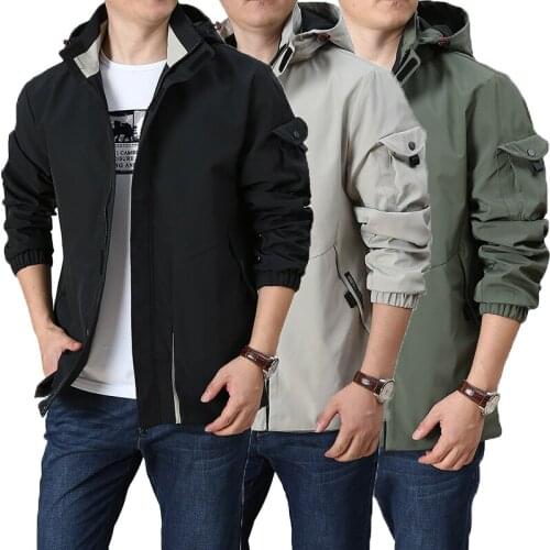 2020 Autumn Mens Softshell Hiking Jackets Man Coats Tactical Windbreaker Flight Pilot Coat Hoodie Military Windbreaker