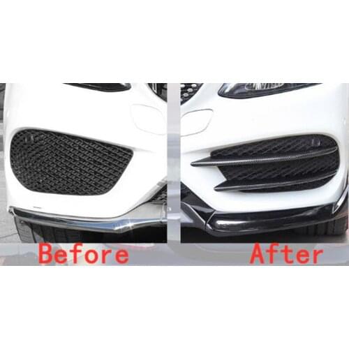 400pcs Car Front Bumper Lip Splitter Spoiler Sticker for Mercedes Benz C Class W205 C180 C200 C220 C250 C300 C350 C400 C450
