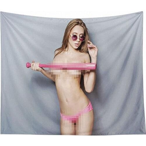 Wall Decor Sexy Artistic Beauty Painted Body Art Poster Wall Art Tapestry Canvas Painting Flags & Banners Bedside Wall Hanging K