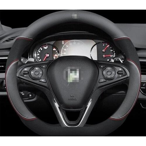 Genuine Leather Car Steering Wheel Cover 15 Inch/38cm for Honda City CRV HRV Accord Odyssey Vezel Stream CRZ Jade Mobilio URV