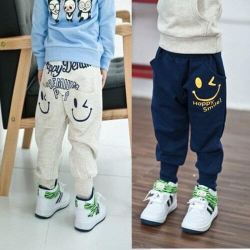 New Toddler Harem Pants Boy Spring Cartoon Cotton Cute Sweatpants Kids Loose Trousers Infants 2 3 4 5 6 Years Exquisite Clothes