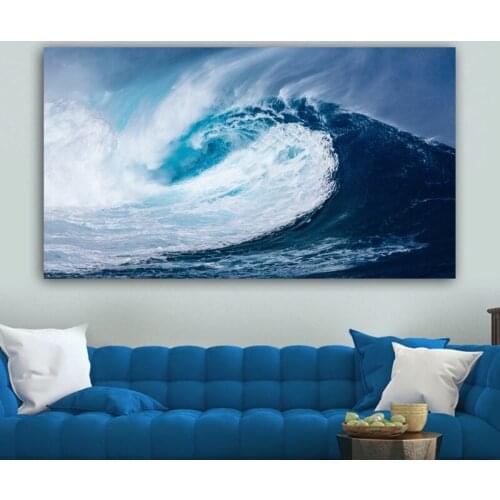 RELIABLI ART Posters Ocean Sea Wave Quadro Canvas Painting Wall Art Pictures For Living Room Home Decor Poster And Prints