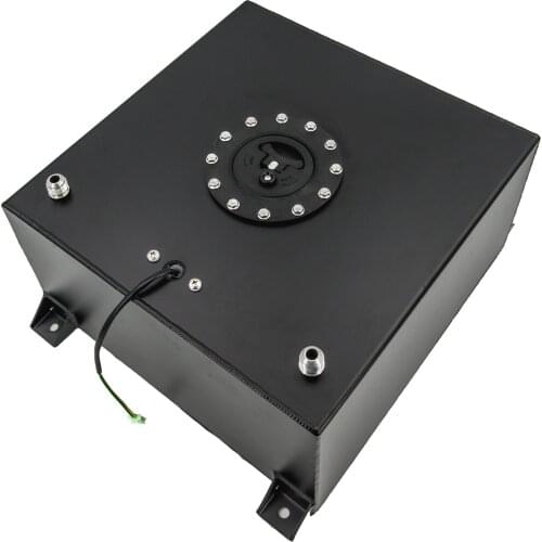 HIGH QUALITY 10gallon 40L Billet Aluminium Fuel Surge tank with Cap Fuel Cell with sensor foam inside
