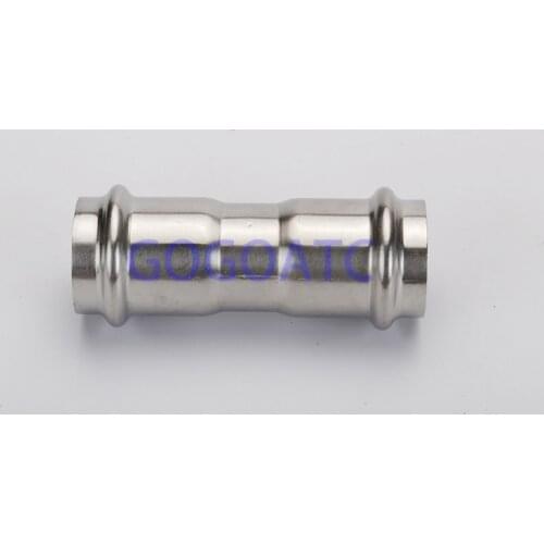 Ferrule connection water joint propress straight adapter DN15/20/25/32/40/50 press union stainless steel 304 pipe fitting