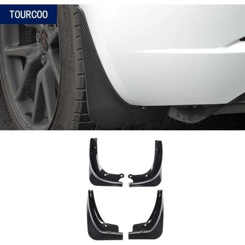 Car Styling Mud Flaps Front Rear Fenders Protector for Tesla Model 3 Mudguard Decorative Covers