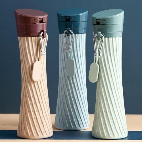 500ml Heat Resistant Water Bottle Foldable Reusable Cup For Water Outdoor Portable Sports Bottles Kitchen Accessories