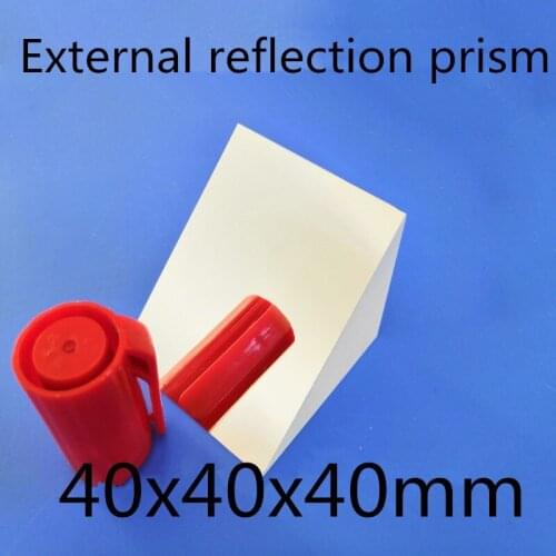 40x40x40mm 40*40*40mm Right Angle K9 Triangular slope External Reflecting Prism Lens coating with silver-plated