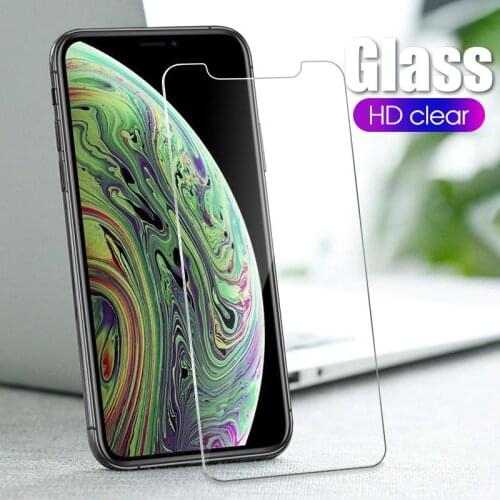 2PCS Tempered Glass Film For iPhone 12 11 Pro MAX Screen Protector Cover For iPhone X XS XR XS MAX SE 2020 Protective Film Cases