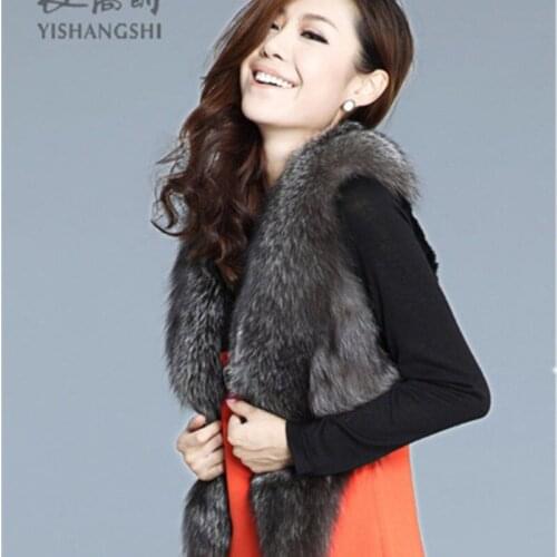Womens Faux Fur Vest Soft Sleeveless Waistcoat Jacket Fur Coat Women