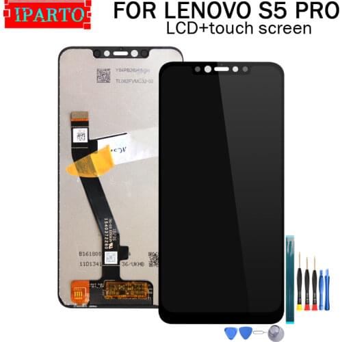 For LENOVO S5 PRO/S5 PRO GT L58091 LCD Display+Touch Screen Digitizer Assembly 100%Original LCD+Touch Digitizer forS5 PRO L58041
