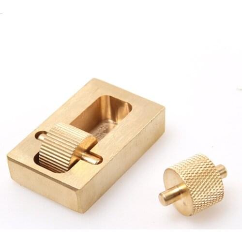 1 set Carving Tools Pure Copper Leather Craft Leather Edge Dye Oil Sew DIY Hand Sewing Sets Leathercraft Tool For Making Leather