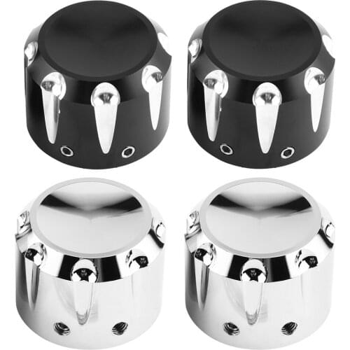 2pcs CNC Aluminum Motorcycle Front Axle Skull Nut Bolt Cover Cap araba aksesuar accesorios automovil New