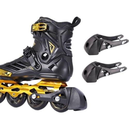 2x Universal Plastic Inline Skates Roller Brakes Block Safety Stopper Black