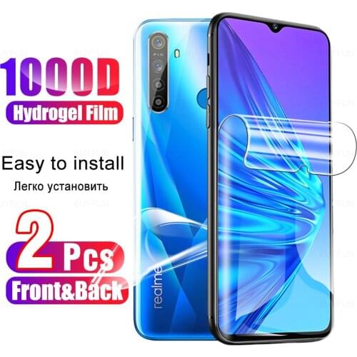2 Pcs Full Screen Protector & Back Hydrogel Film On The For Oppo Realme 5 5S Realme5 Pro 5pro V5 5G No Protective Tempered Glass