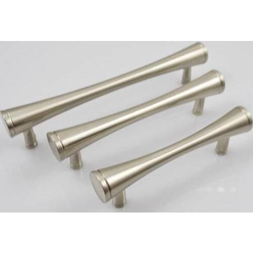 3'' 3.75'' 5'' Modern Dresser Pulls Drawer Knobs Pull Handles Unique Kitchen Cabinet Handle Brushed Nickel Steel Furniture