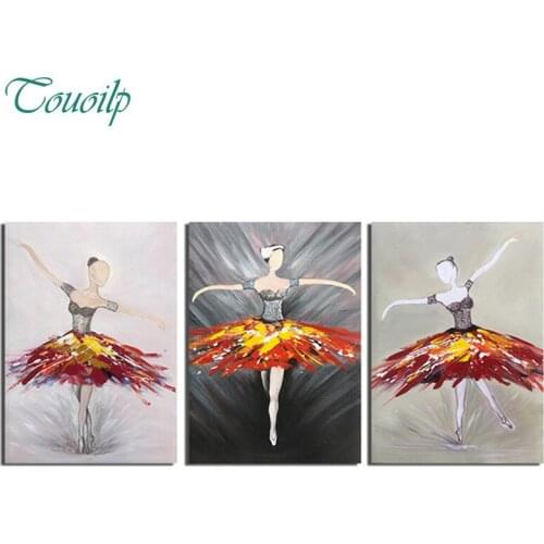 3pcs Ballet Dancers mazayka bead embroidery full drill Diamond painting waterfall forest 5d Cross Stitch Rhinestone mosaic image