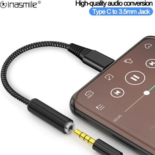 Type C 3.5 Jack Earphone Audio Aux Cable for xiaomi USB to 3.5mm Headphones Adapter For SAMSUNG Galaxy Note 10 20 Plus S10 S20