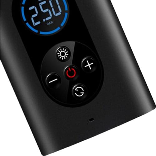 Wireless Mini Air Inflator Auto Tire Pump Smart Display for Football Tires