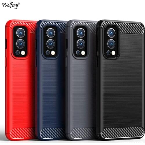For Oneplus Nord 2 Case Soft Silicone Cover for Oneplus Nord 2 Case Armor Slim Carbon Rubber TPU Case For Oneplus Nord 2 5G