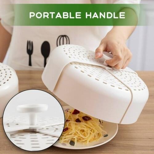 Food Plate Cover Foldable Kitchen Anti Fly Mosquito Covers Dust Cover Picnic Protect Dish Cover Kitchen Accessories