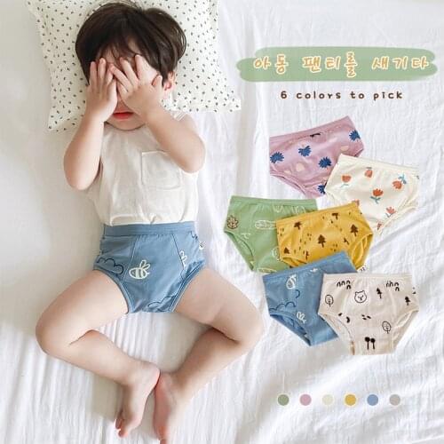 Kid Underwear Cotton Panties Shorts Toddler Girl Boy Boxers Baby Cartoons Short Briefs Fashion Children cute Underpants New 2020