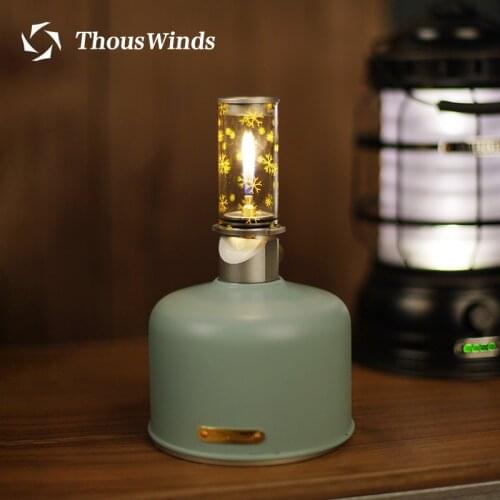 Thous Winds gas lamp lantern Outdoor camping picnic gas gas lamp atmosphere lamp lighting lamp camp light candle lamp