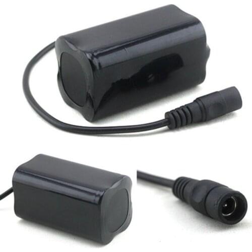 Power 6400mAh 8.4v Li-on 4x 18650 Recharger Battery Pack For Bicyle Bike Light Headlamp Headlight