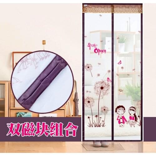 1Pcs Durable Summer magnetic soft gauze mesh Prevent Mosquito Kitchen Window bedroom Magnetic Curtains tulle window door screen